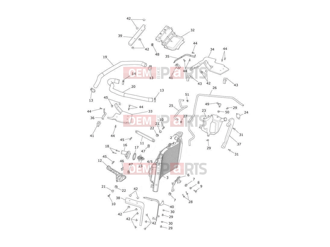 Triumph 2015 TROPHY 1215 SE Cooling System