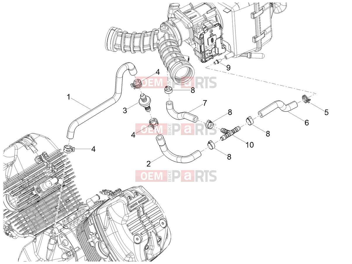 MOTOGUZZI V7 Stone E5+ (EU) Engine » Blow-by system