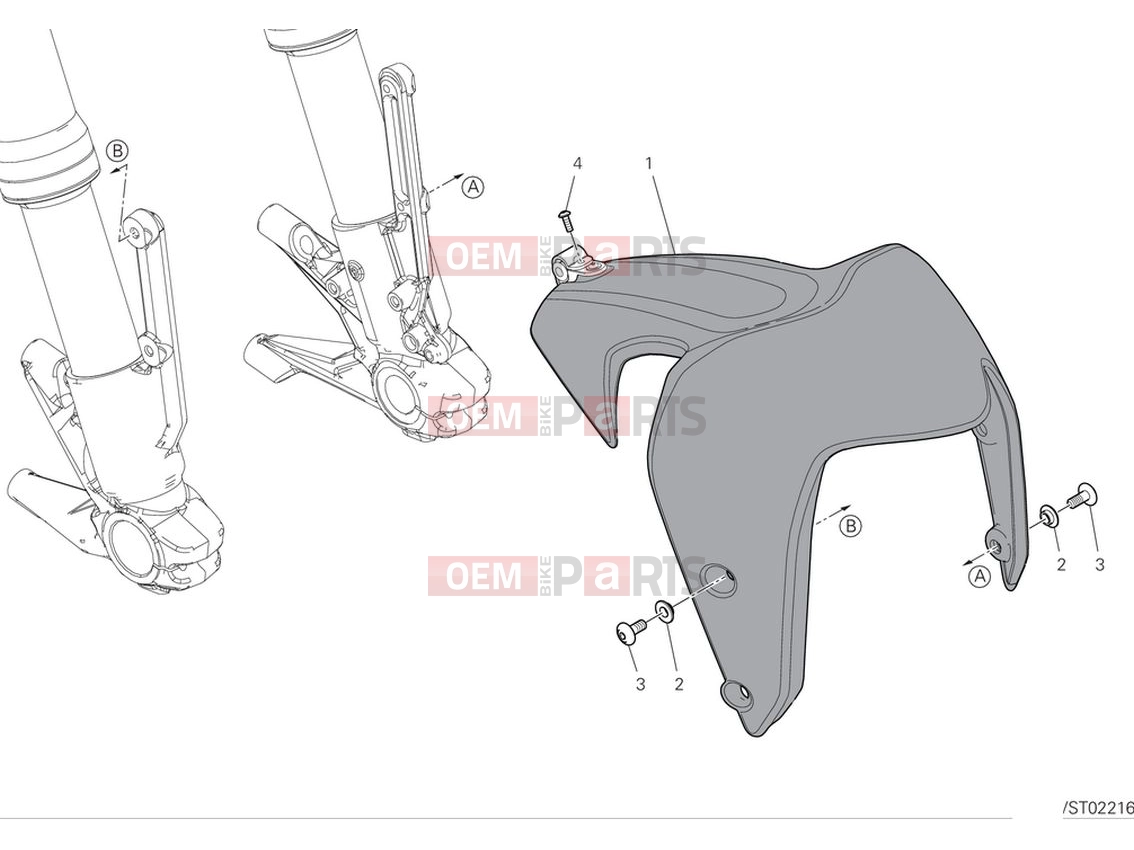 DUCATI 2023 Monster SP Front mudguard