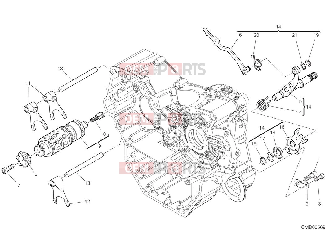 DUCATI 2025 Desert X Discovery Shift cam & fork