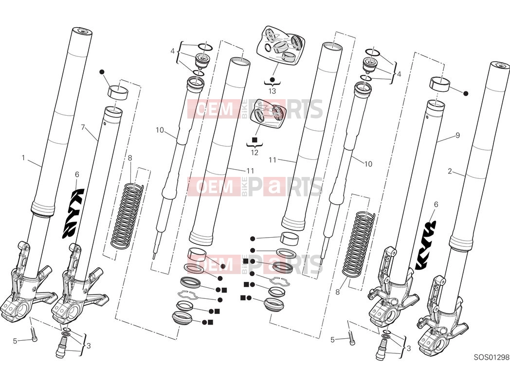 DUCATI 2025 Desert X Rally Front fork