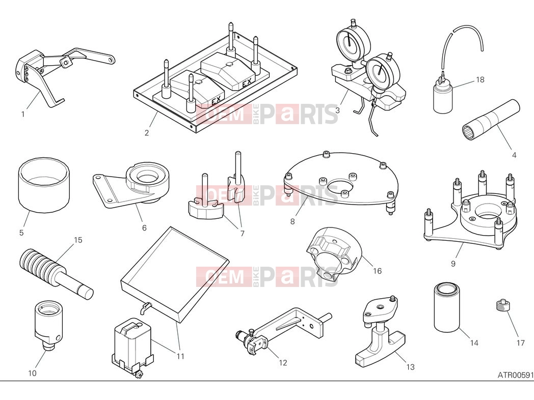 DUCATI 2025 Panigale V4 Workshop service tools - engine (1)
