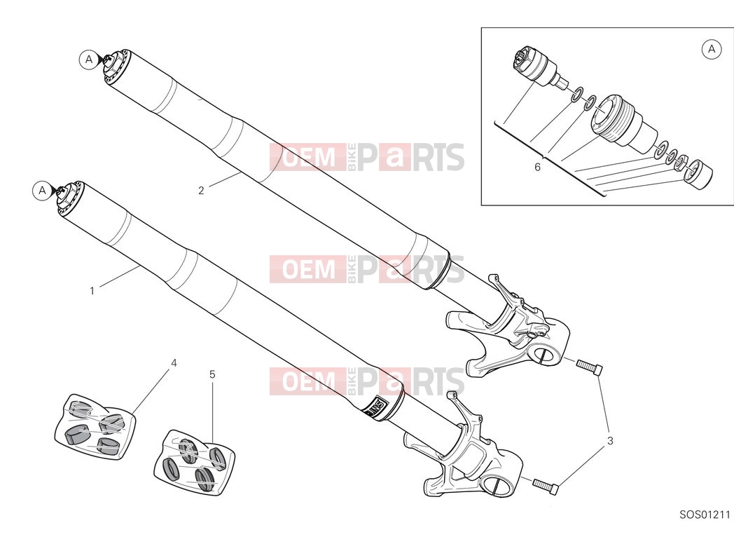 DUCATI 2025 Panigale V4 S Front fork