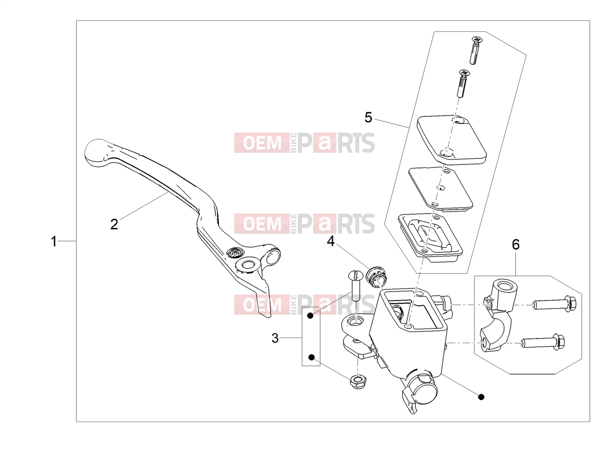 MOTOGUZZI V7 Special E5+ (EU) Braking system » Front master cilinder