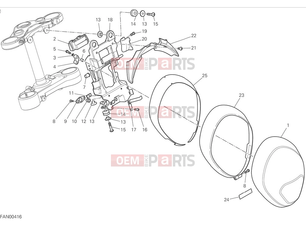 DUCATI 2025 Monster Headlight