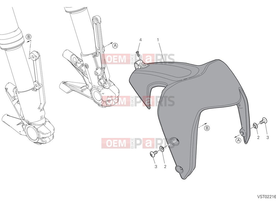 DUCATI 2025 Monster Front mudguard
