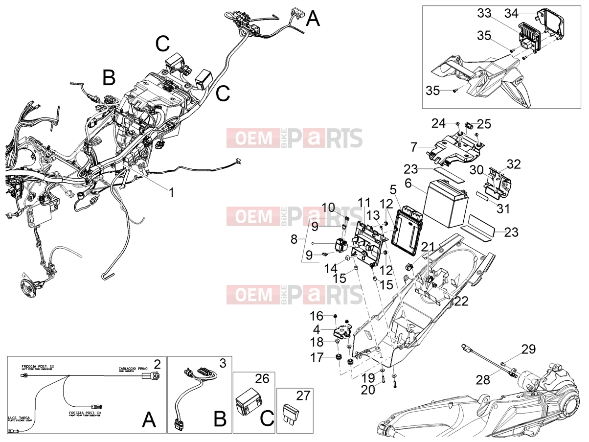 MOTOGUZZI Stelvio PFF Rider Assistance Solution E5+ (EU) Electrical systems » Rear electrical system
