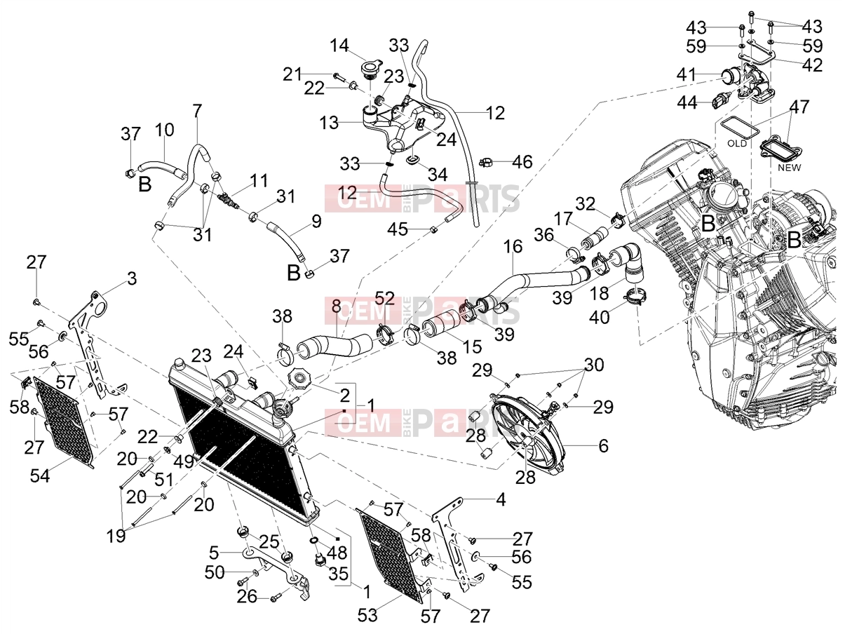 MOTOGUZZI Stelvio Duecento Tributo E5+ (EU) Cooling system » Cooling system