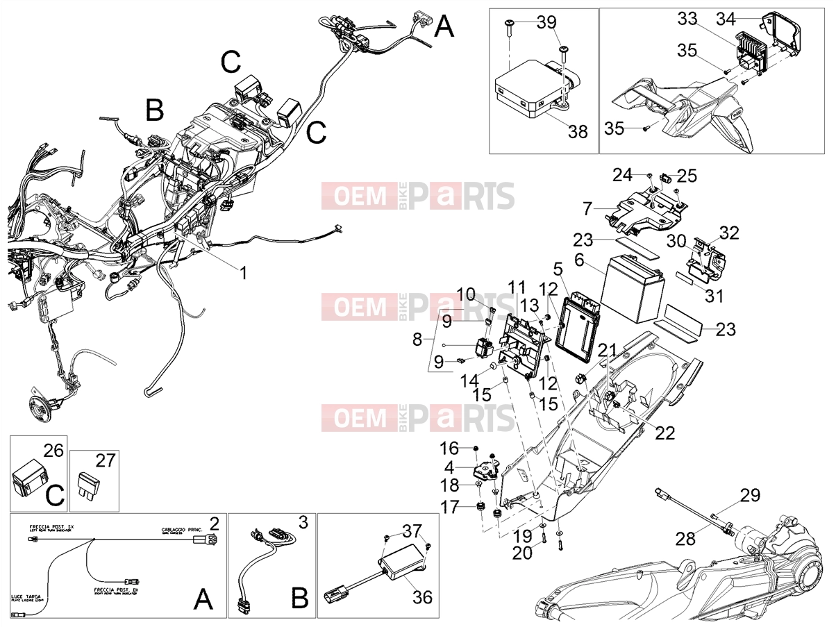 MOTOGUZZI Stelvio Duecento Tributo E5+ (EU) Electrical systems » Rear electrical system