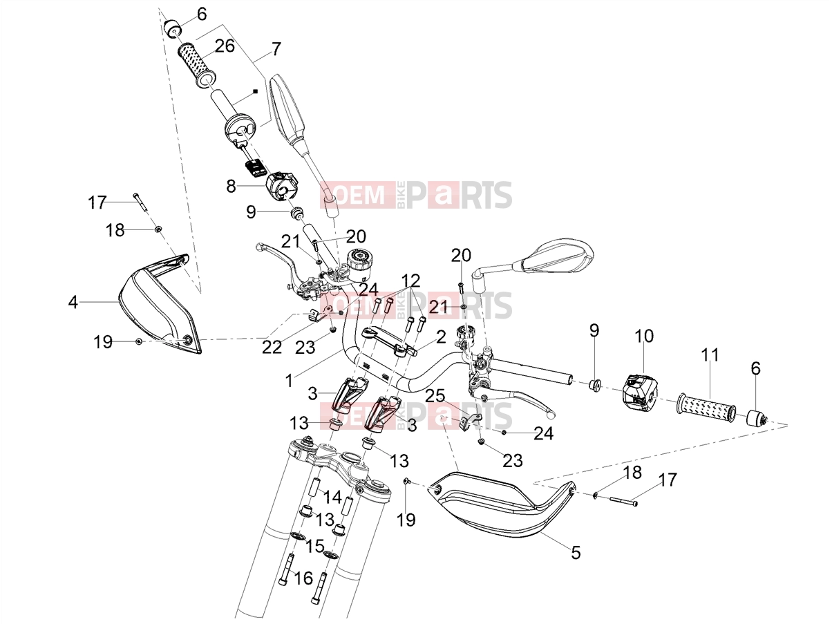 MOTOGUZZI Stelvio E5+ (EU) Handlebar - Controls » Handlebar - Controls