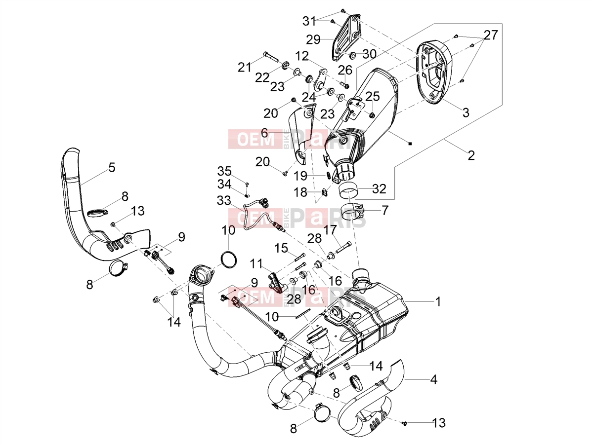 MOTOGUZZI Stelvio E5+ (EU) Engine » Silencer