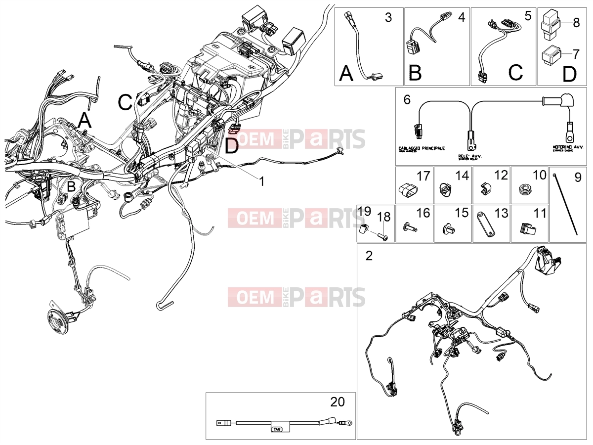 MOTOGUZZI V100 Mandello S E5 (EU) Electrical systems » Central electrical system