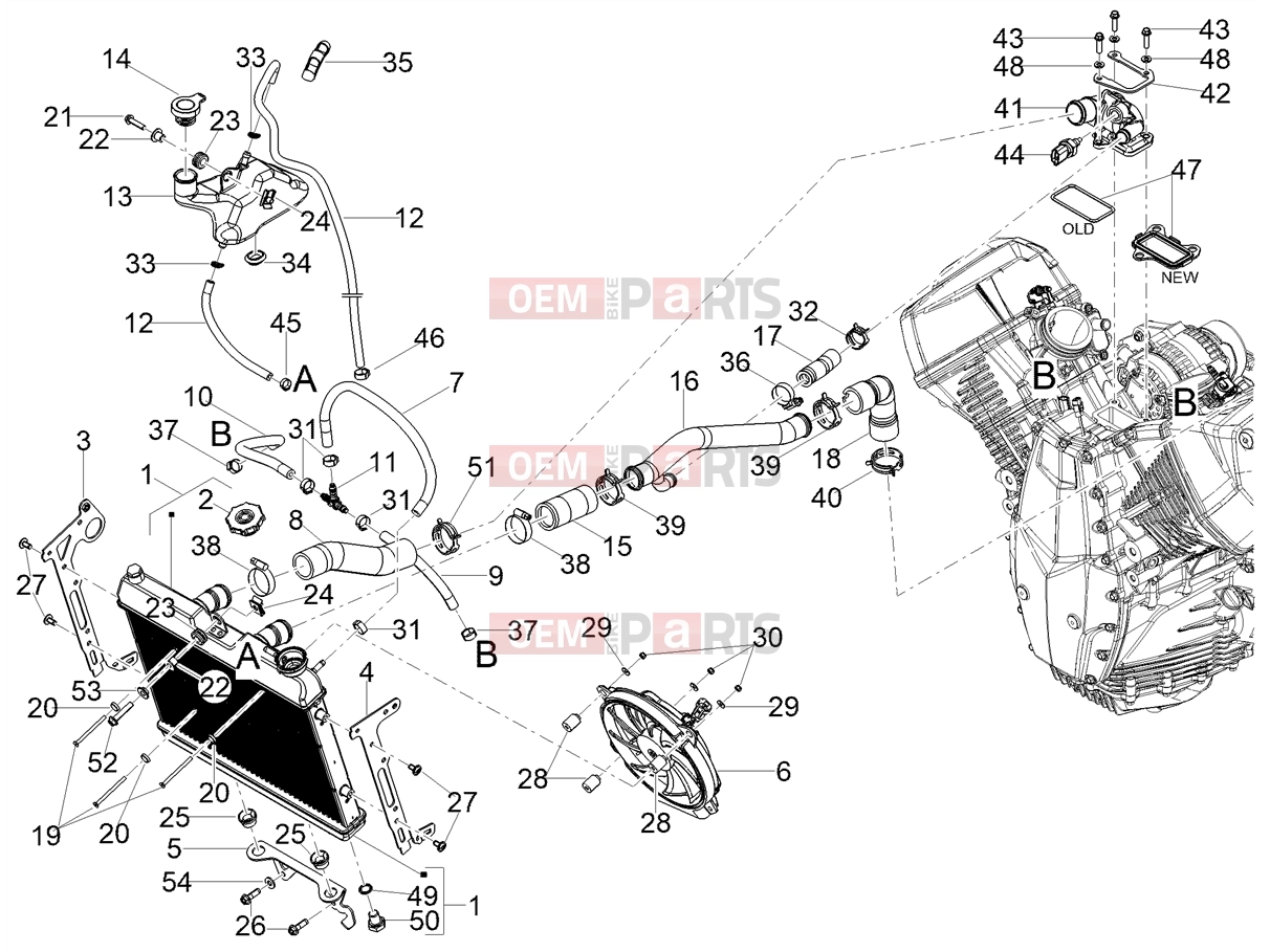MOTOGUZZI V100 Mandello E5+ (EU) Cooling system » Cooling system