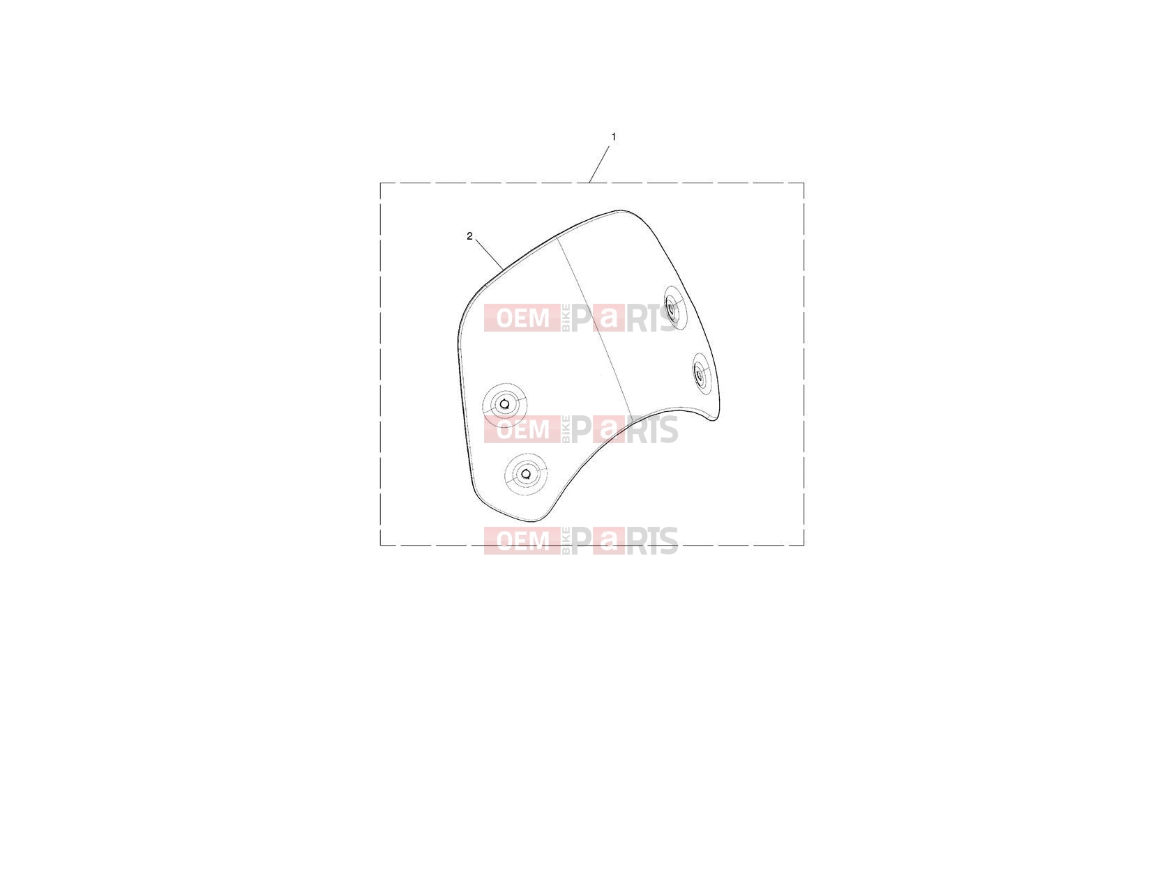 Triumph 2024 Thruxton RS Screen, Short