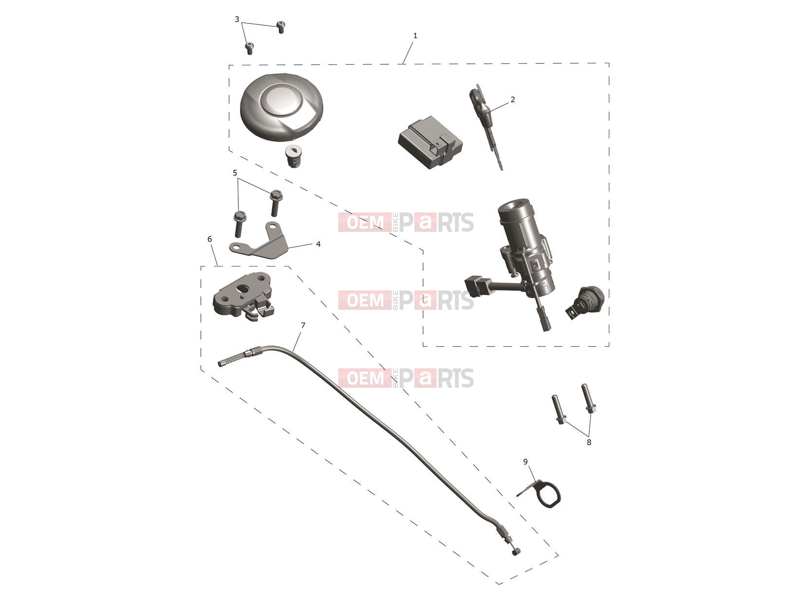 Triumph 2024 Speed 400 Lockset