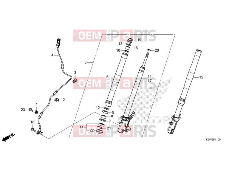 HONDA DAX 125 (ST125AP) 2023 F-11 FRONT FORK