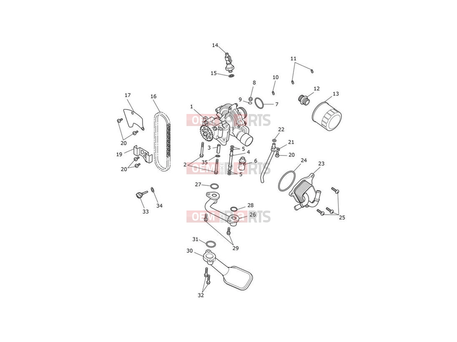 Triumph 2022 Trident 660 Lubrication System