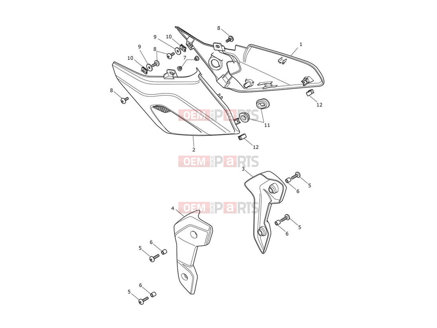 Triumph 2023 Trident 660 Side Fairings