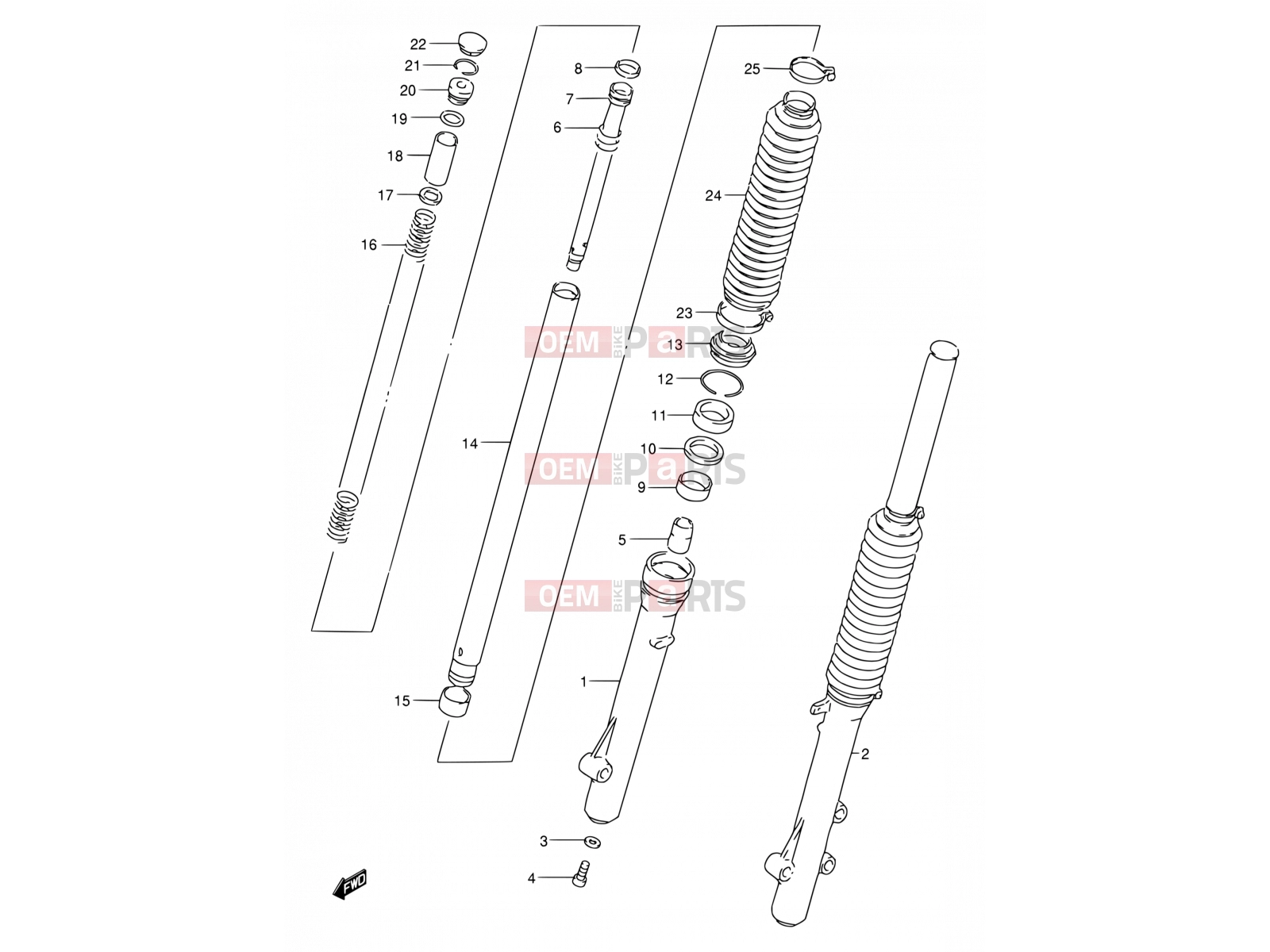 SUZUKI DF200E T (1996) 41 - FRONT DAMPER