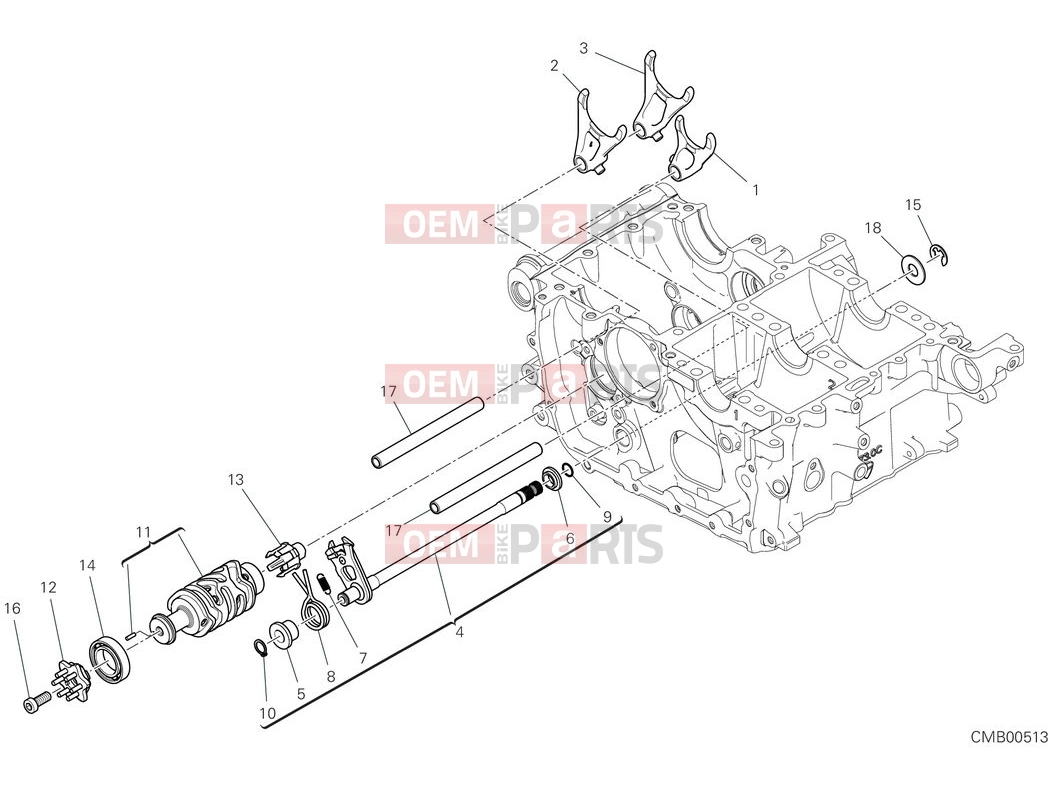DUCATI 2025 Multistrada V4 RS Shift cam & fork