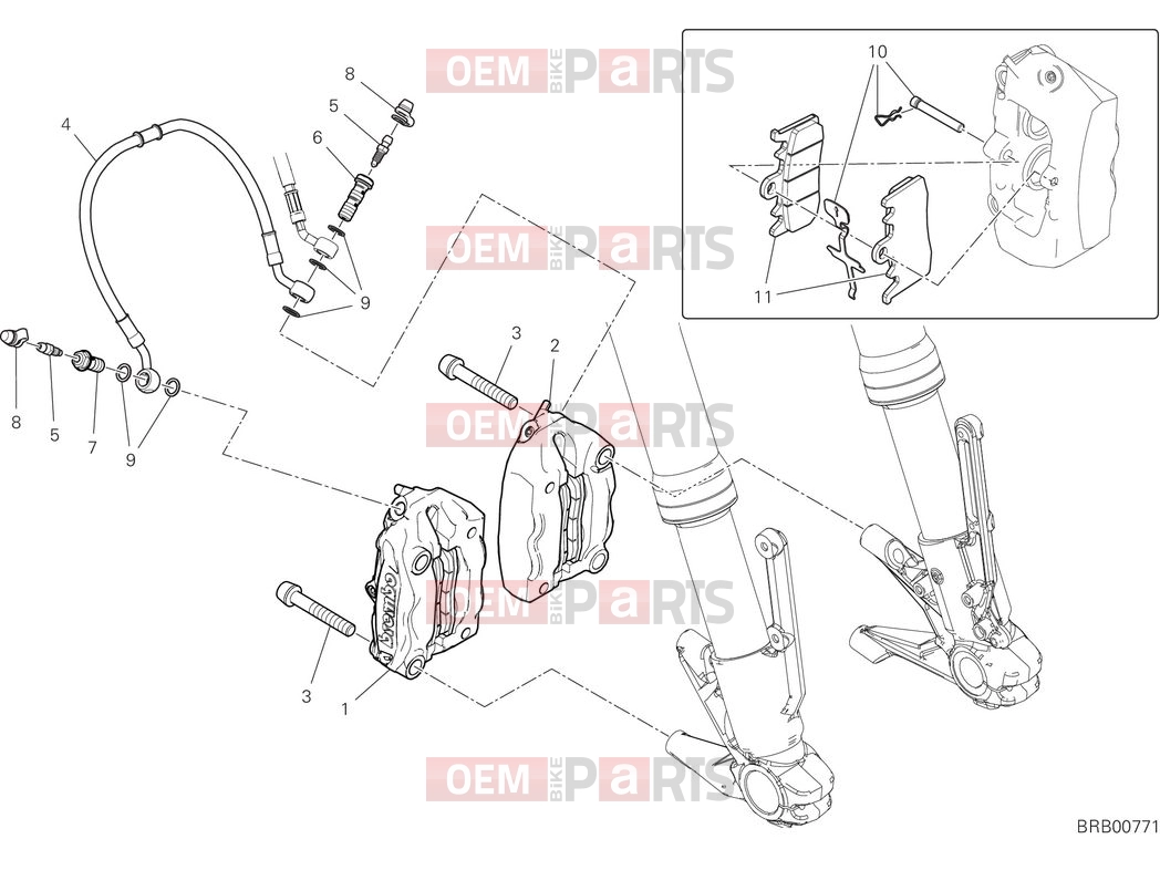 DUCATI 2025 Monster Plus Front brake system