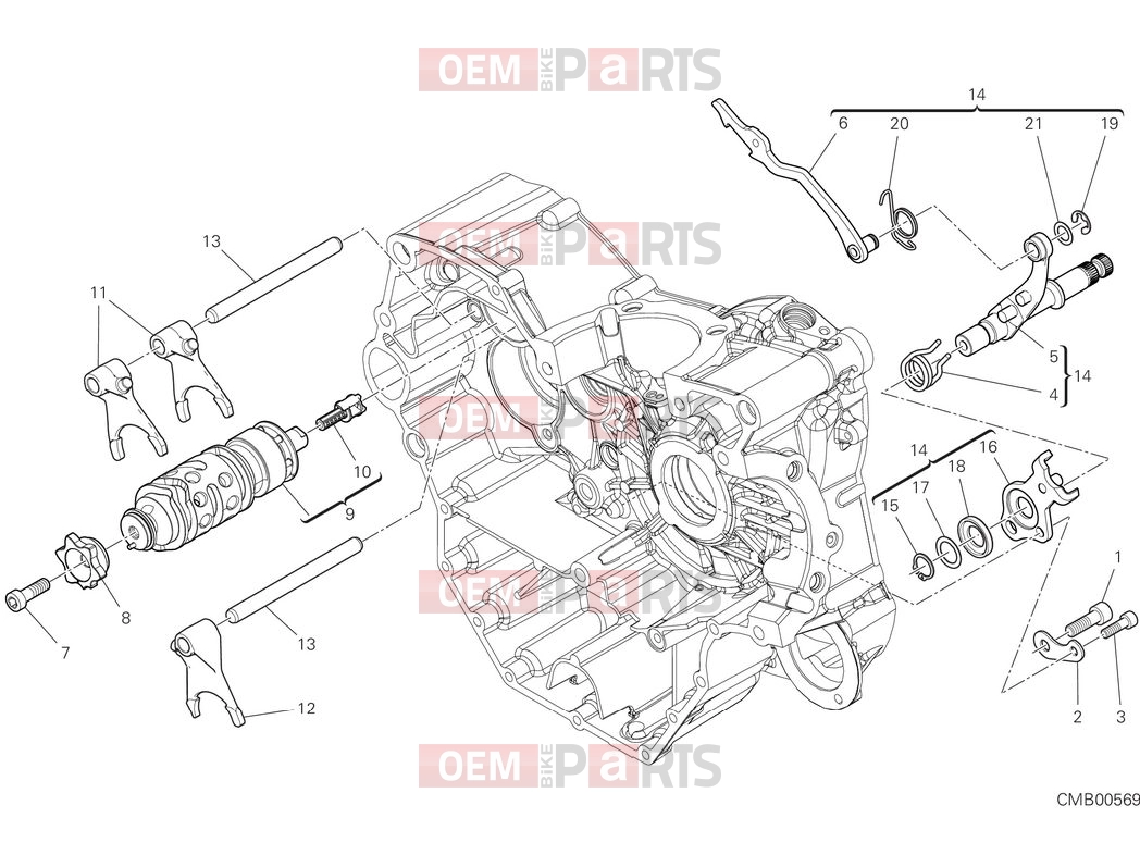 DUCATI 2025 Monster Plus Shift cam & fork
