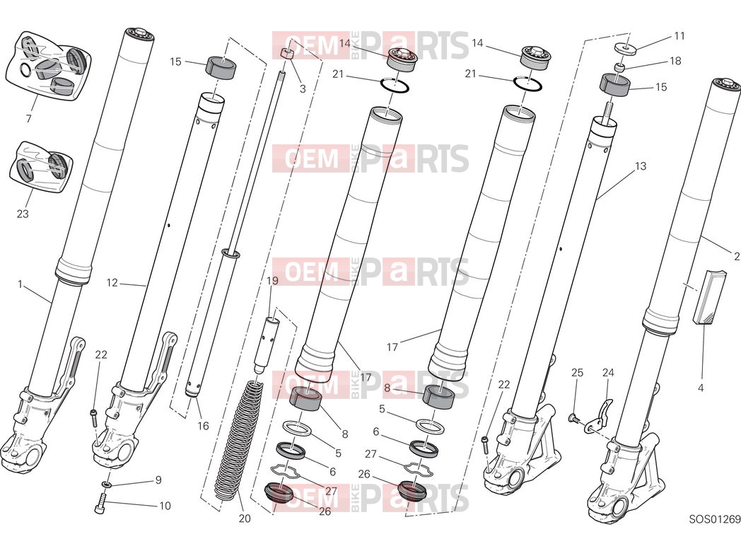 DUCATI 2025 Scrambler Full Throttle Front fork