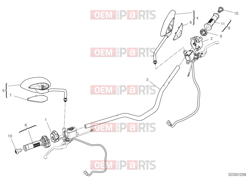 DUCATI 2025 Scrambler Full Throttle Handlebars