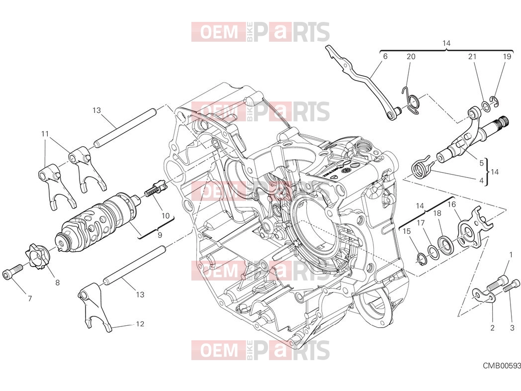 DUCATI 2025 Scrambler Full Throttle Shift cam & fork