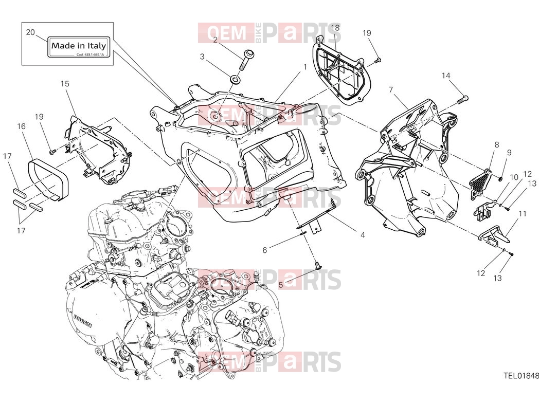 DUCATI 2025 Multistrada V2 Frame