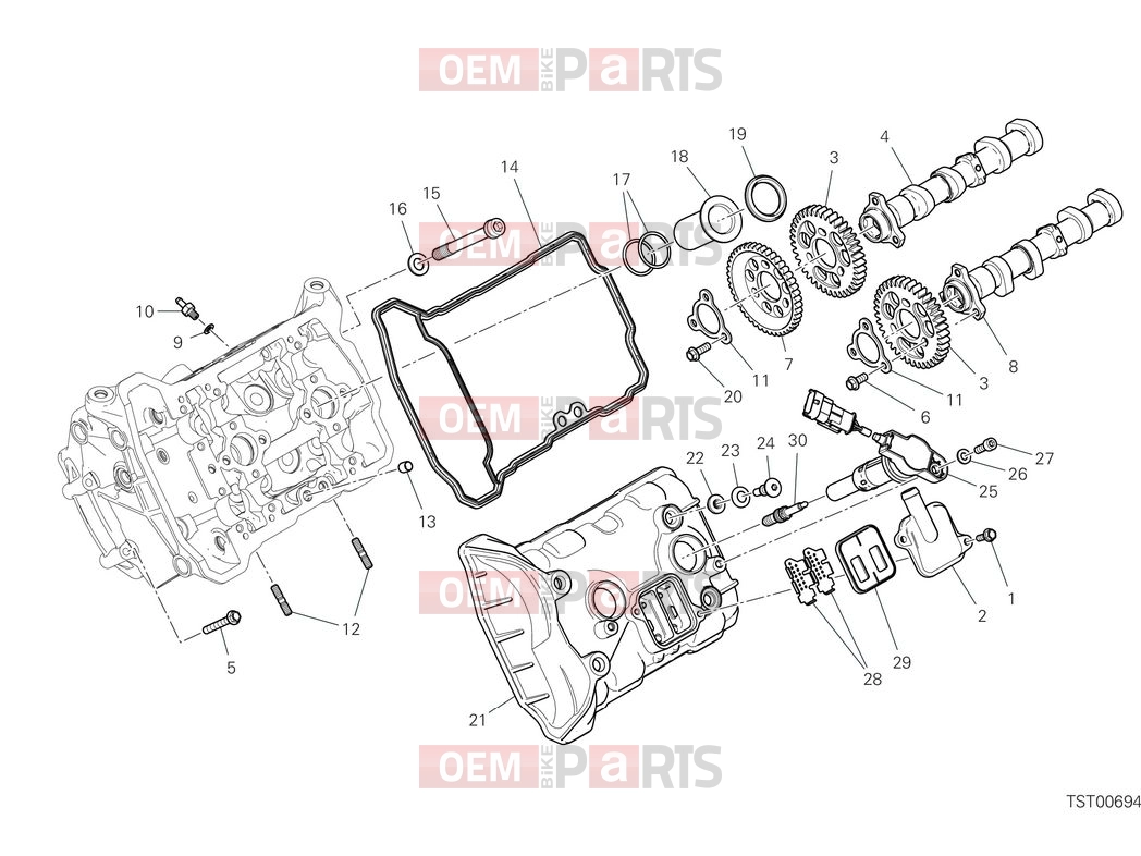 DUCATI 2025 Multistrada V4 S Front head timing system