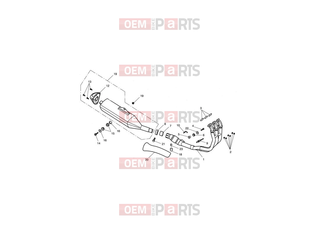 Triumph 2013 SPRINT GT Exhaust System