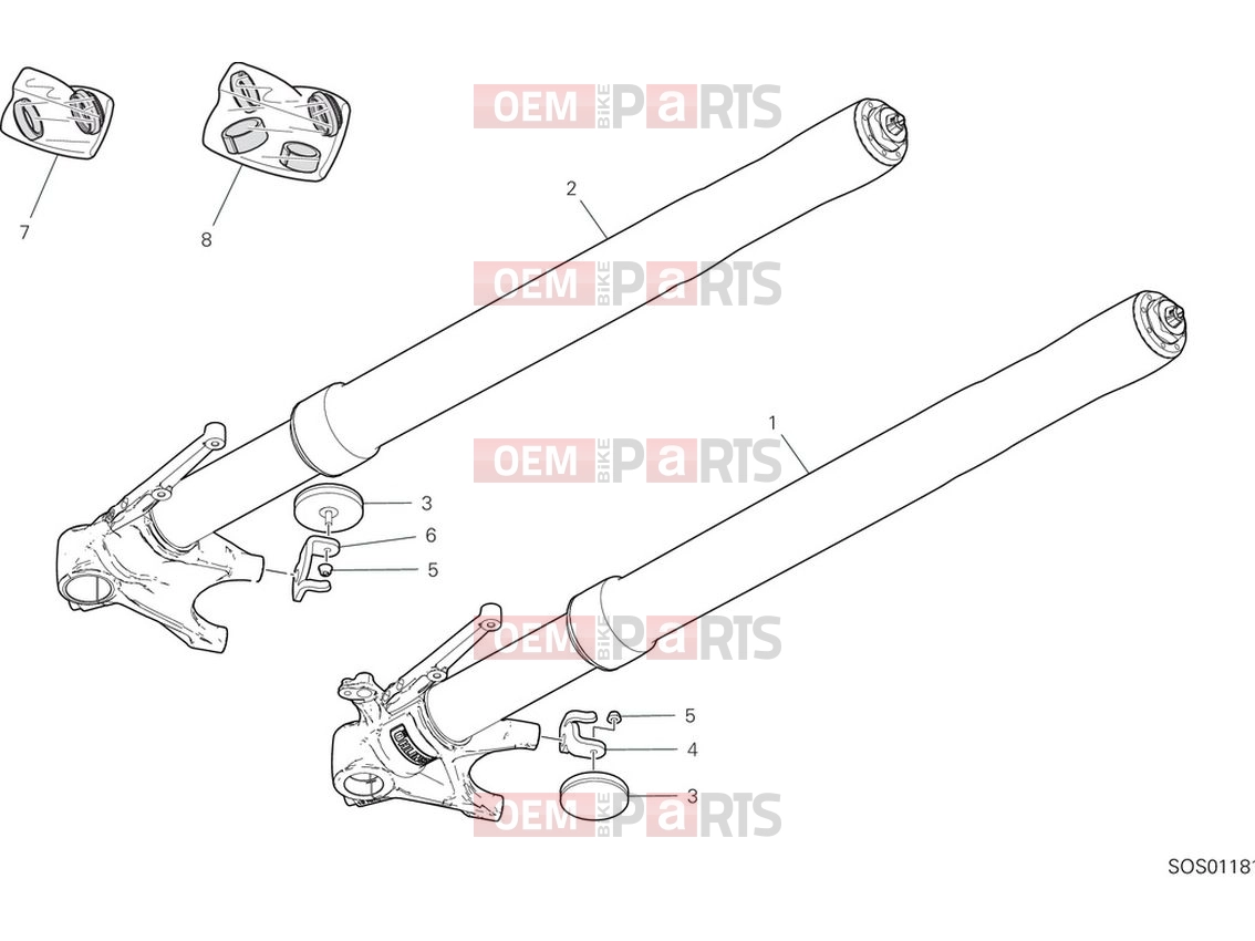 DUCATI 2022 Multistrada V4 Pikes Peak Front Fork