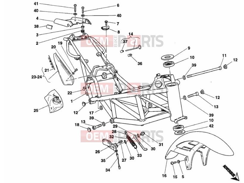 DUCATI 1994 Monster 600 FRAME » FRAME