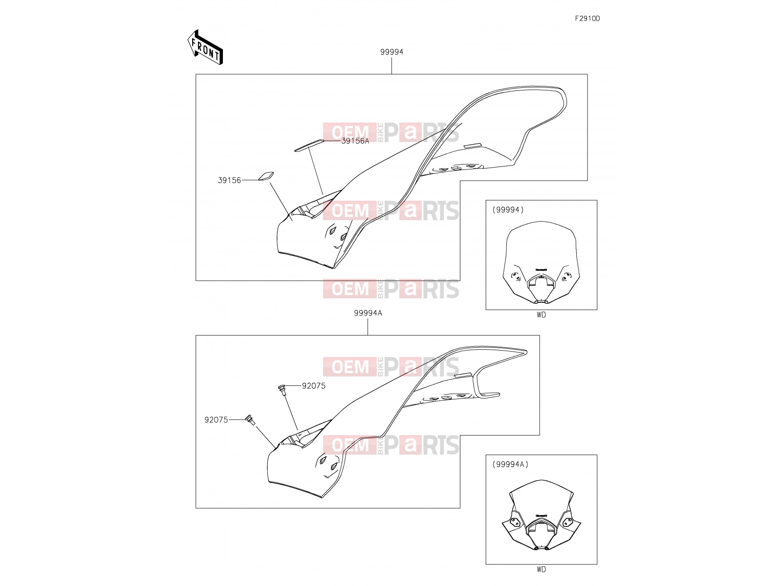 KAWASAKI 2021 72 Accessory(Windshield)