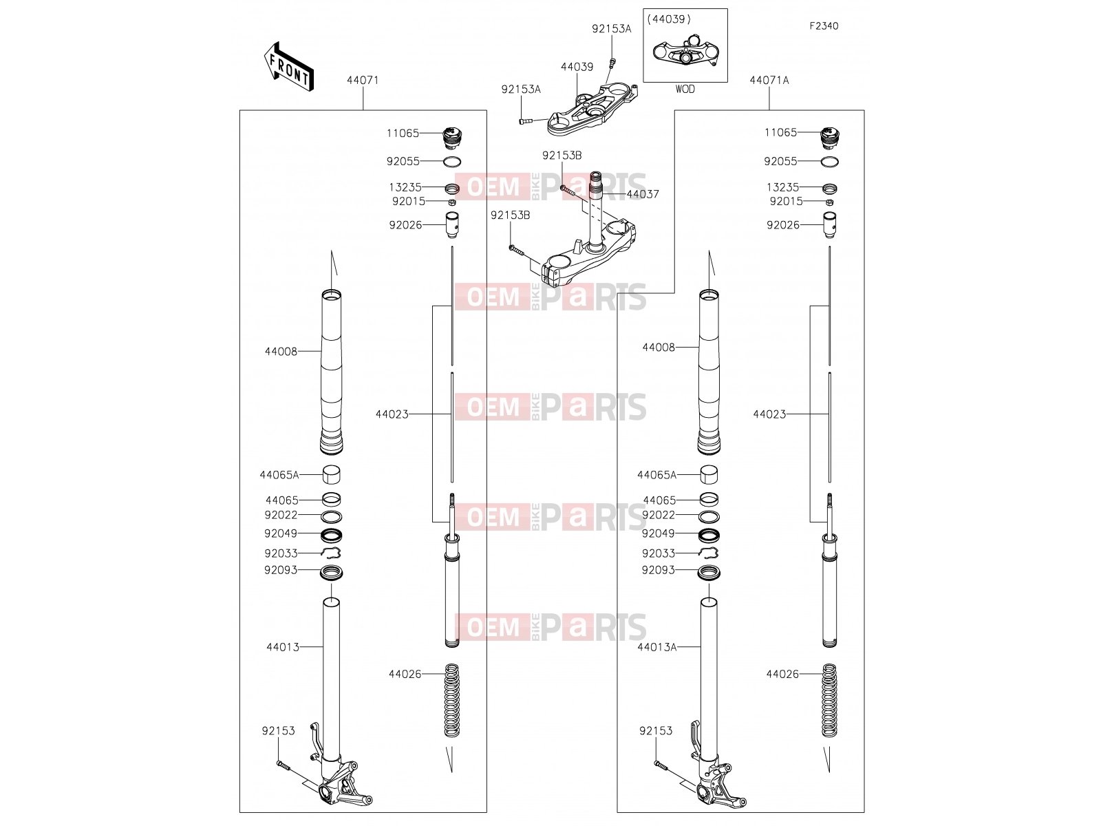 KAWASAKI 2021 50 Front Fork