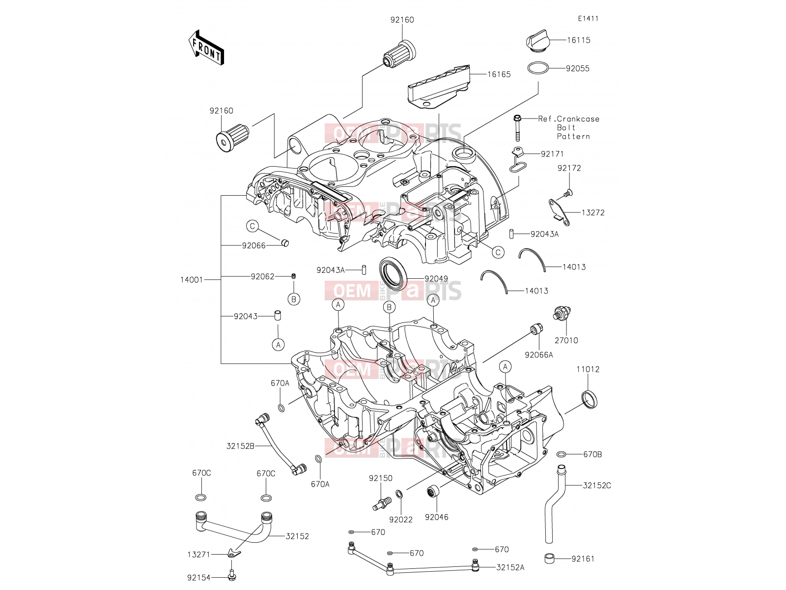 KAWASAKI 2020 14 Crankcase