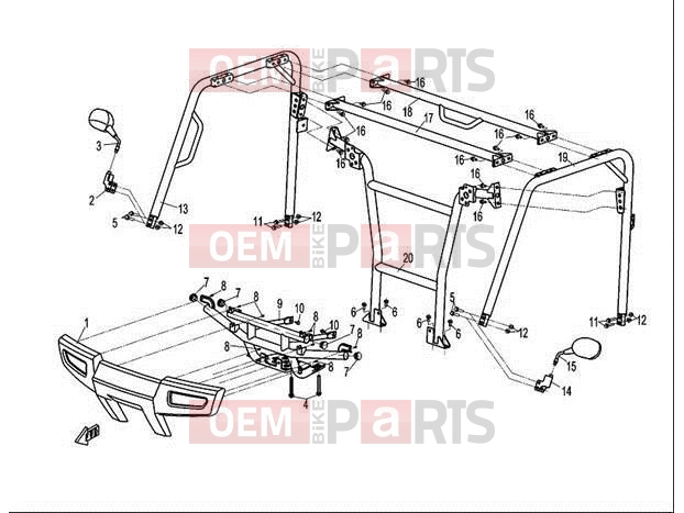 CFMOTO 2011 UTV UFORCE 600 (CF600-5) BUMPER