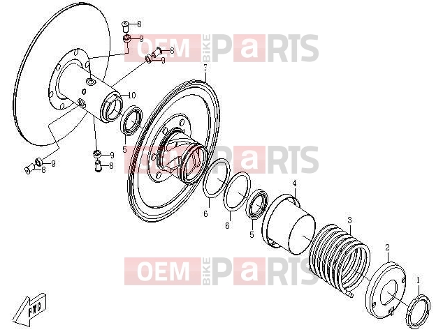 CFMOTO 2011 UTV UFORCE 600 (CF600-5) SECONDARY SHEAVE - E16
