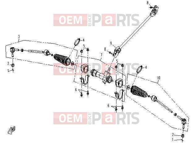 CFMOTO 2012 UTV UFORCE 600 (CF600-5) STEERING SYSTEM II
