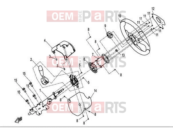 CFMOTO 2013 UTV UFORCE 600 (CF600-5) STEERING SYSTEM(I)