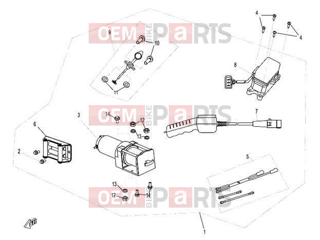 CFMOTO 2013 UTV UFORCE 600 (CF600-5) WINCH
