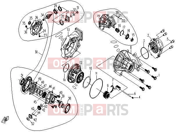 CFMOTO 2013 UTV UFORCE 600 (CF600-5) FRONT AXLE