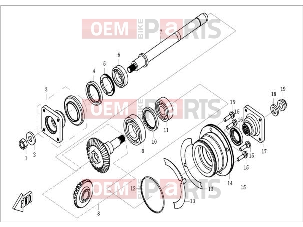 CFMOTO 2014 UTV UFORCE 600 (CF600-5) TRANSMISSION â¡ - E20