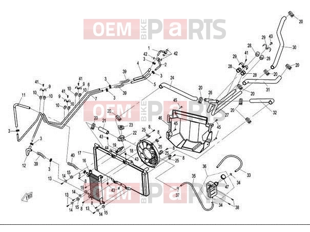 CFMOTO 2015 UTV UFORCE 600 (CF600-5) COOLING SYSTEM