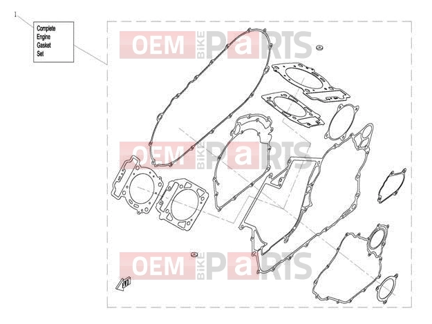 CFMOTO 2015 UTV UFORCE 800 (CF800-3) ENGINE GASKET SET - E12