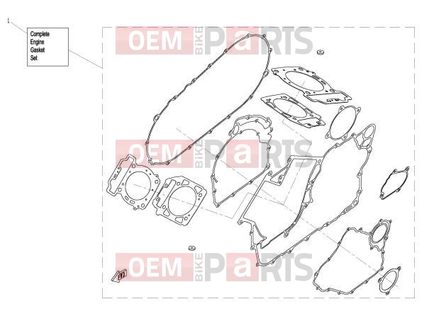 CFMOTO 2019 UTV UFORCE 800 (CF800-3) ENGINE GASKET SET - E29