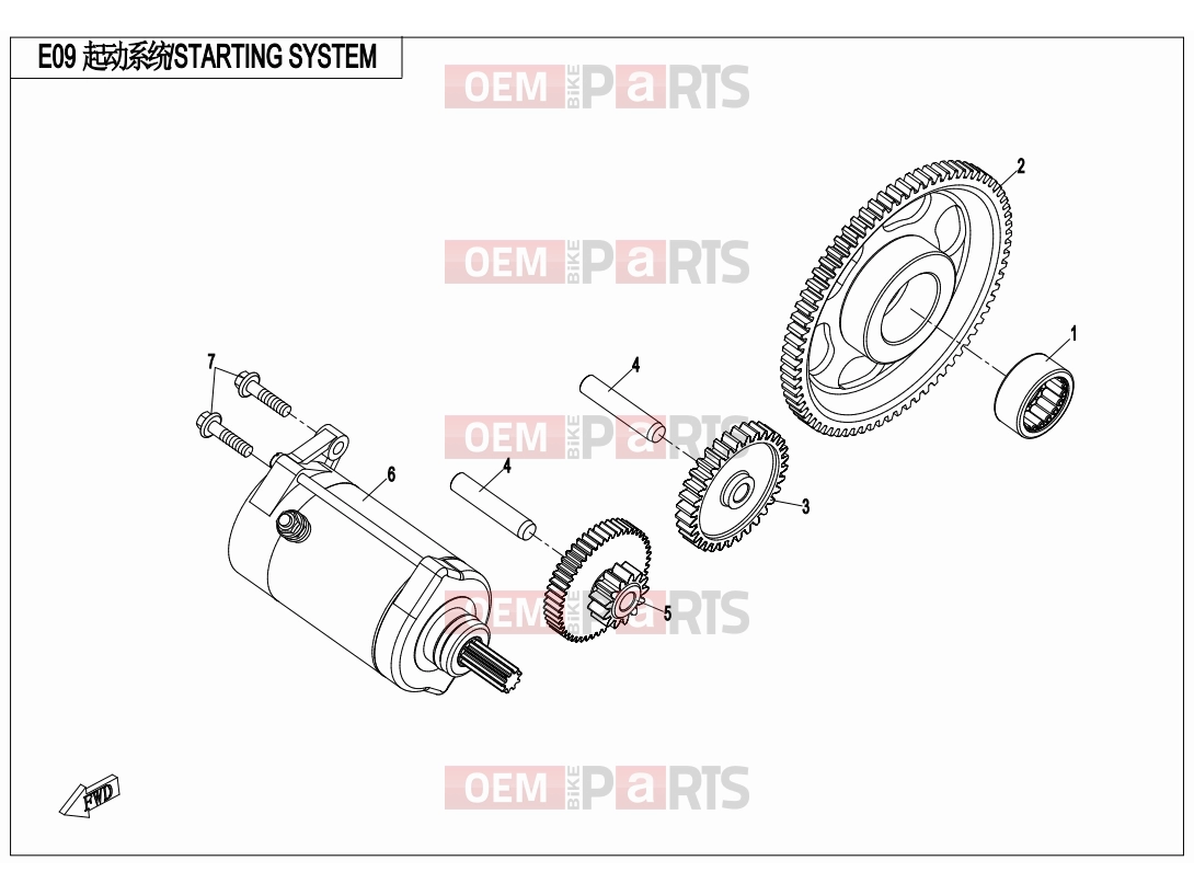 CFMOTO 2015 SSV ZFORCE 800 (CF800US-A) STARTERING SYSTEM - E09