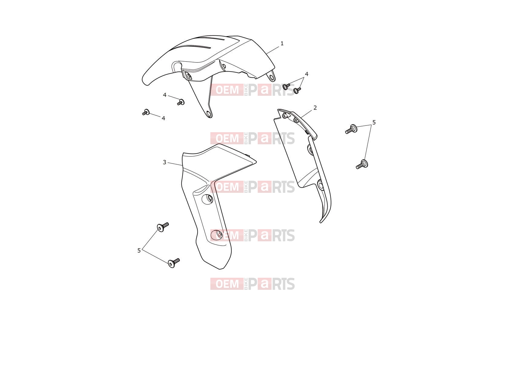 Triumph 2025 TRIDENT 660cc CN4040 > Front Mudguard