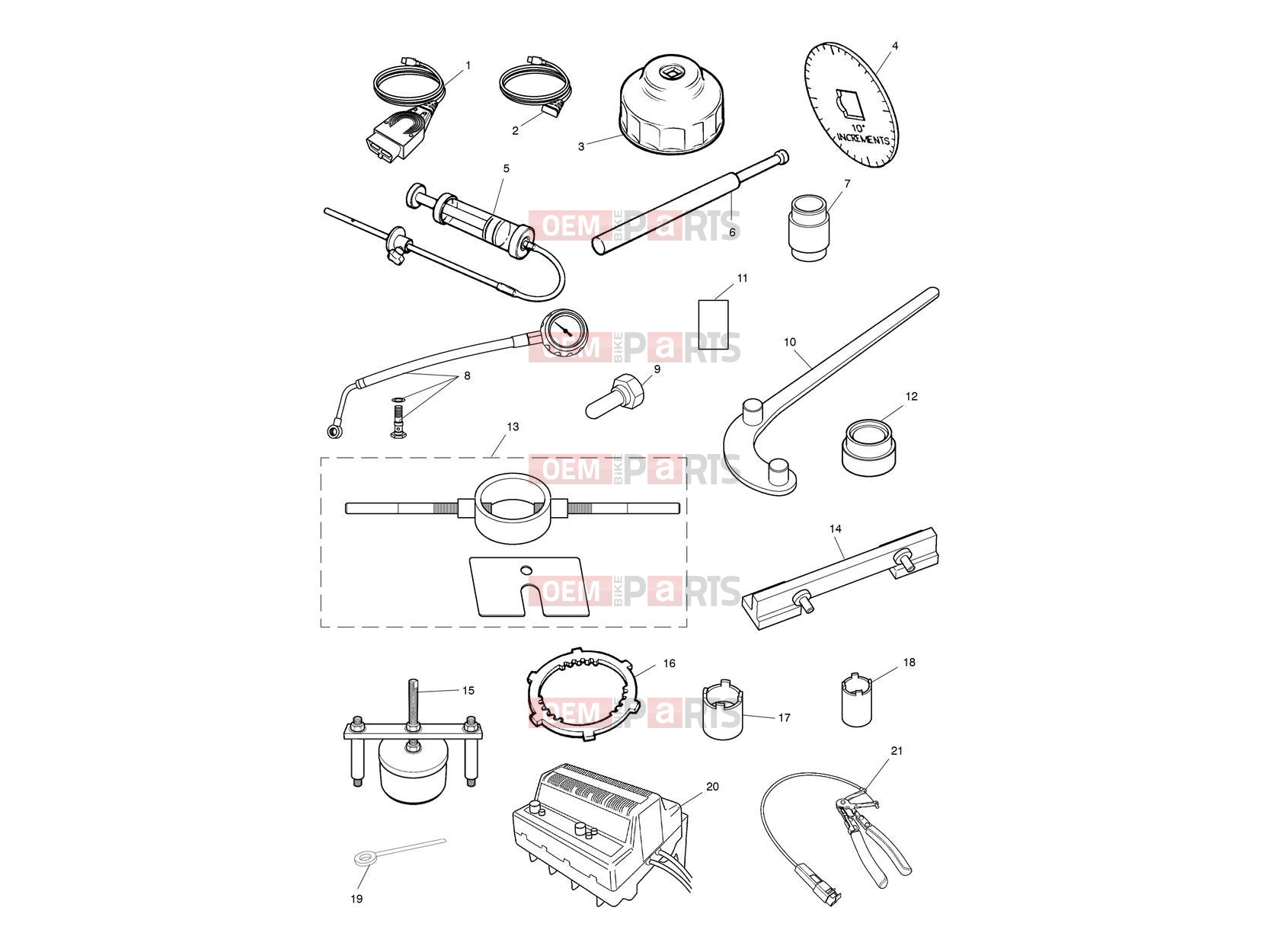 Triumph 2017 ROCKET III, CLASSIC & ROADSTER Service Tools